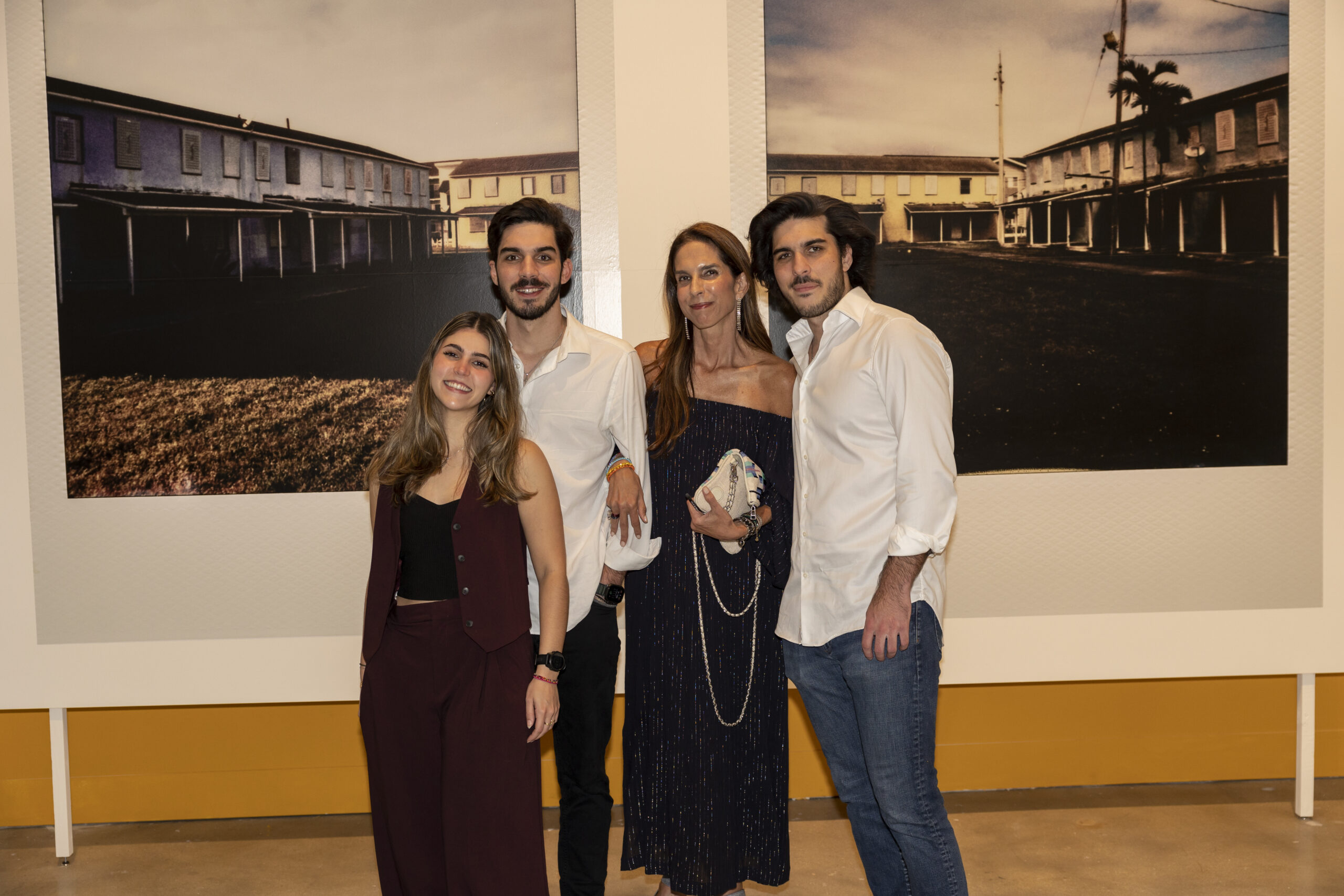 Members posing for photo in 1920s costume at the Flamingo Ball gala