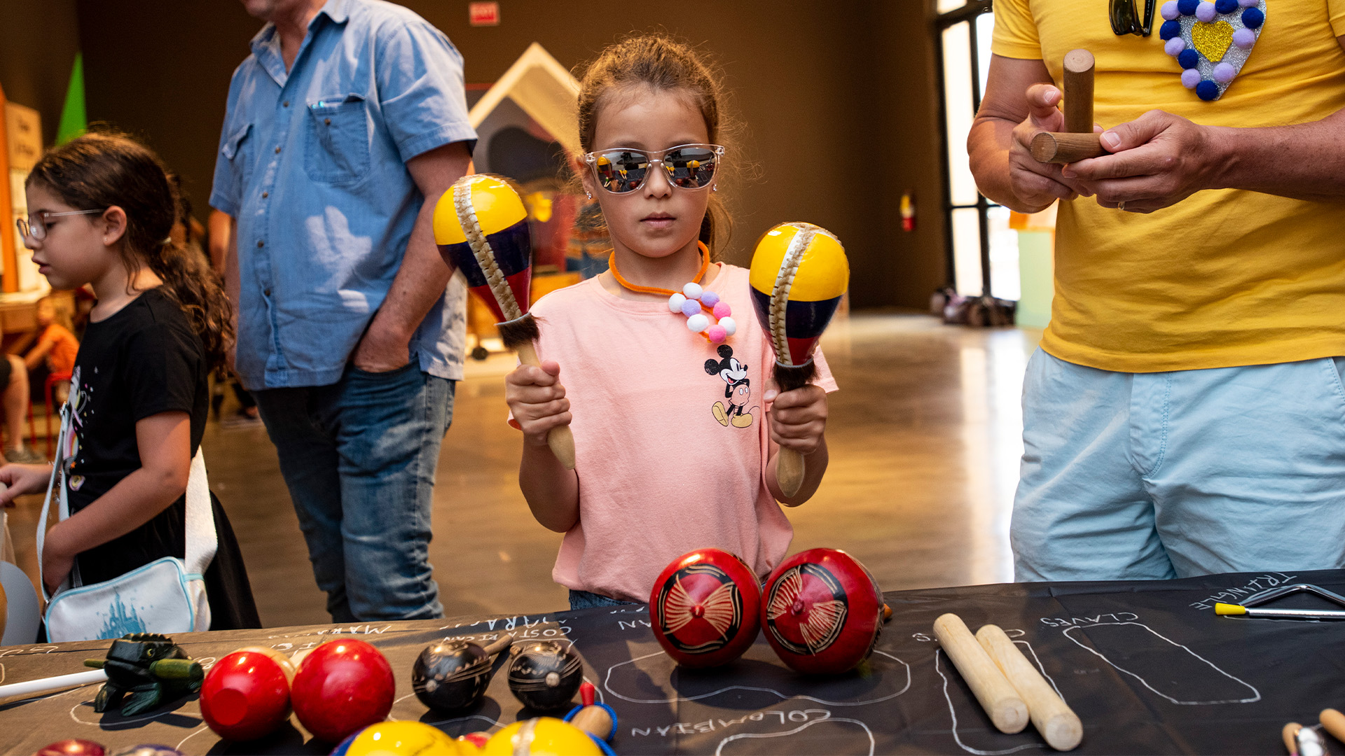 Girl playing maracas