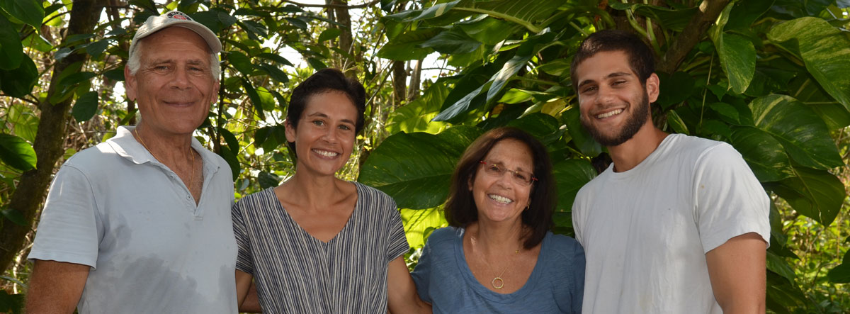 A photo of the Ellenby family with Marc, Adena, Kiki, and Levi